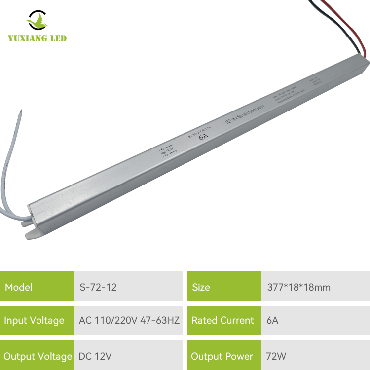 Alimentation LED ultra fine 12v6a