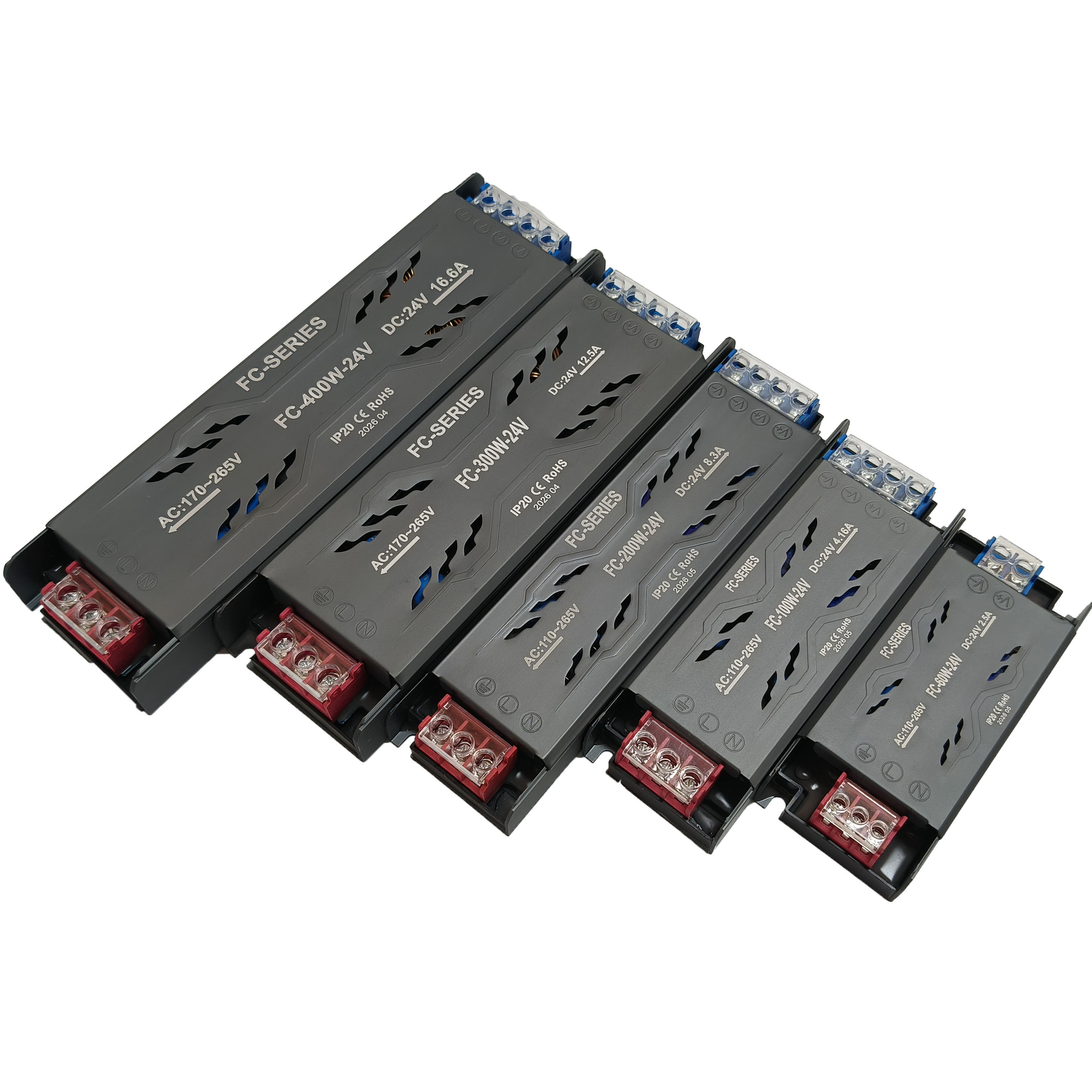 Alimentation LED semi-enrobée Slim FC 24V 60W