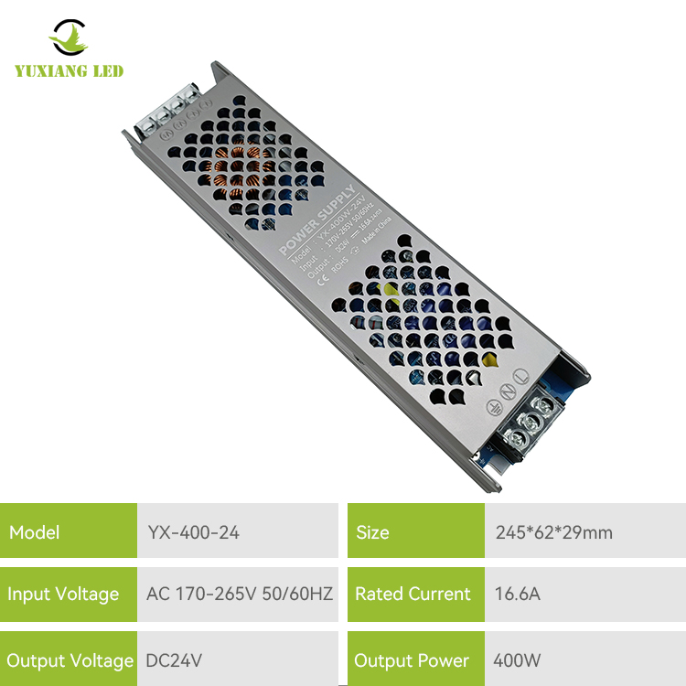 Alimentation d'énergie d'éclairage linéaire menée par 24v 400w