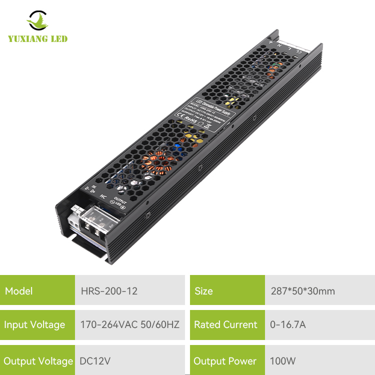 Alimentation LED à intensité variable 12V 200W TRIAC 0-10V