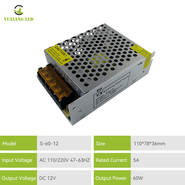 Alimentation à découpage Ip20 12v 5a