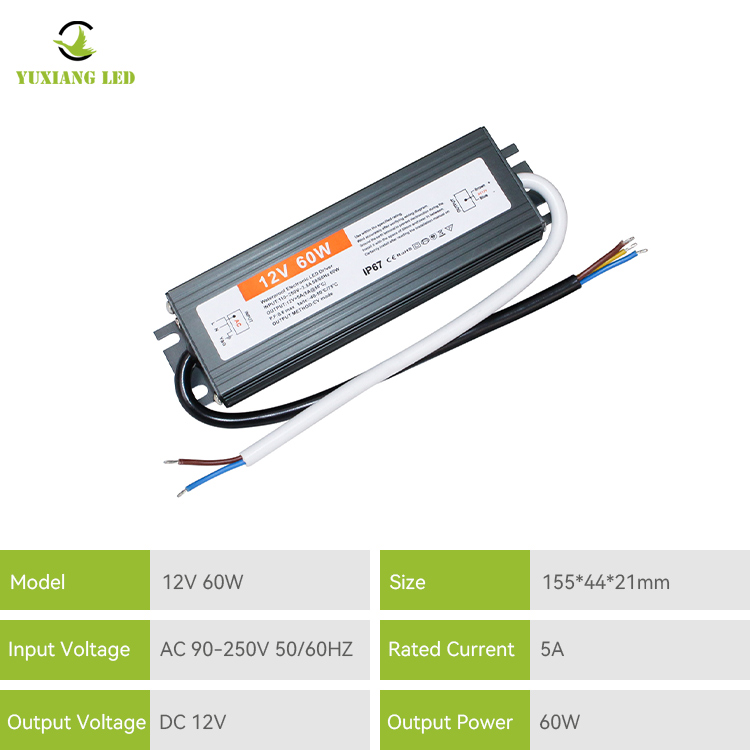 Alimentation LED étanche IP67 12V 60W série A