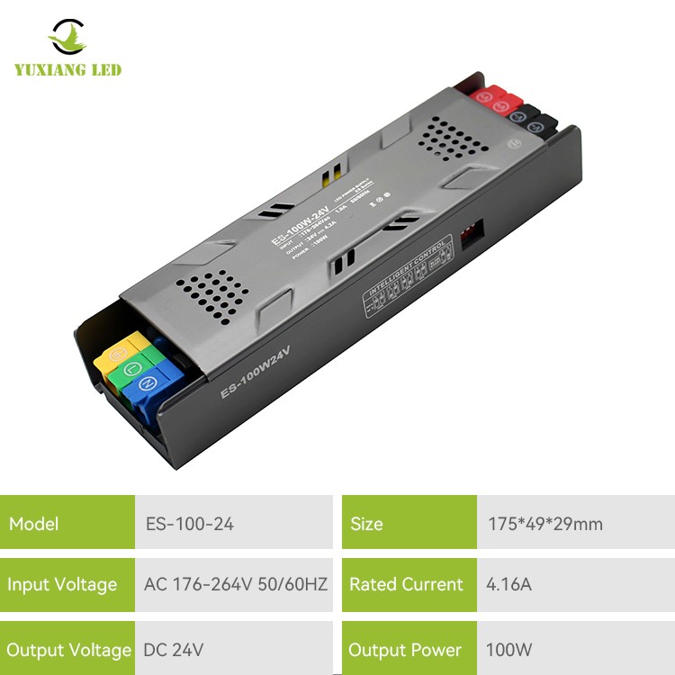 Alimentation linéaire LED semi-enrobée dimmable modèle ES 24V 100W