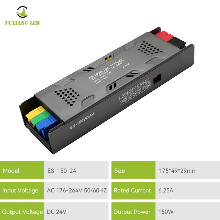 Alimentation linéaire LED semi-enrobée dimmable modèle ES 24V 150W