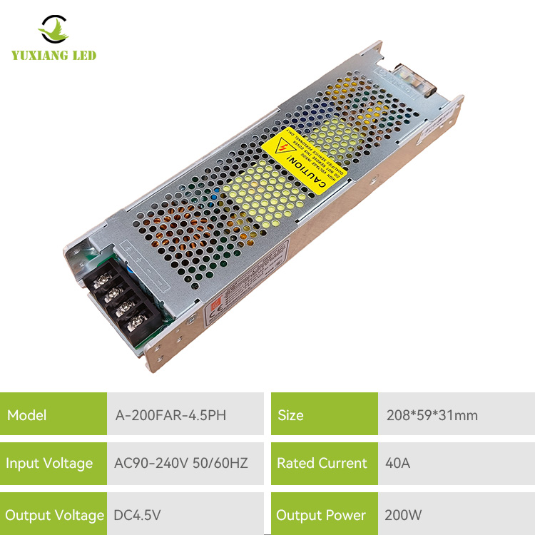 Alimentation pour écran LED ultra-mince A-200FAR-4.5PH